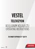 VESTEL TELEViZYON KULLANIM KILAVUZU OPERATING INSTRUCTIONS 3D SMART 55PF9060 55 LED TV