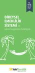 BİREYSEL EMEKLİLİK SİSTEMİ ile