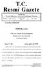 -T.C. Resmi Gazete. Başbakanlık Mevzuatı Geliştirme ve Yayın Genel Müdürlüğünce Yayımlanır. 20 Ekim 1998 SALI. TBMM Kararları