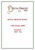 ROYAL DRAGON HOTEL. Ultra Herşey Dahil. Factsheet 2015 - Yaz