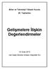 Bilim ve Teknoloji Yüksek Kurulu 25. Toplantısı Gelişmelere İlişkin Değerlendirmeler