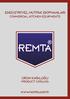 ENDÜSTRİYEL MUTFAK EKİPMANLARI. COMMERClAL KITCHEN EQUIPMENTS REMTA ÜRÜN KATALOGU PRODUCT CATALOG. www.remta.com.tr