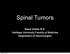 Spinal Tumors. Başar Atalay M.D. Yeditepe University Faculty of Medicine Department of Neurosurgery. Tuesday, April 3, 12