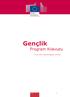 Gençlik. Program Kılavuzu. 1 Ocak 2013 itibariyle geçerli versiyon