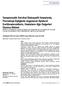 Araştırma. Abdulkadir YEKTAŞ, Funda GÜMÜŞ, Kerem ERKALP, Ayşin ALAGÖL 2013 DEÜ TIP FAKÜLTESİ DERGİSİ CİLT 27, SAYI 3, (EYLÜL) 2013, 115-121