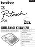 KULLANICI KILAVUZU. Dizin S.20. Hızlı TÜRKÇE P-TOUCH INIZI KULLANMADAN ÖNCE BAŞLANGIÇ ETİKET DÜZENLEME ETİKET BASKISI BELLEĞİN KULLANILMASI