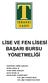 LİSE VE FEN LİSESİ BAŞARI BURSU YÖNETMELİĞİ