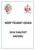 NİZİP TİCARET ODASI 2014 FAALİYET RAPORU