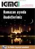 Ramazan ay nda ibadetlerimiz