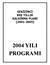 SEKİZİNCİ BEŞ YILLIK KALKINMA PLANI (2001-2005) 2004 YILI PROGRAMI