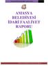 AMASYA BELEDİYESİ İDARİ FAALİYET RAPORU