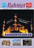 TDV Kocaeli Þubesi Dergisi. Üç ayda bir yayýnlanýr Yýl: 6 Sayý: 48. Temmuz - Aðustos - Eylül 2010 RAMAZAN VE KUR AN YAZ KURSLARININ ÖNEMÝ