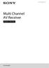 Multi Channel AV Receiver