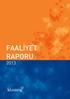 FAALİYET RAPORU 2013