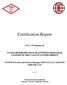 Certification Report