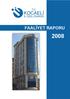 FAALİYET RAPORU 2008