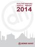 FAALİYET RAPORU ANNUAL REPORT 2014