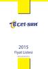 2015 Fiyat Listesi. www.cet-san.com.tr