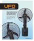 UFO 18 SO UK BUHAR LE UFO 18 WALL FAN WITH