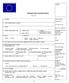 Schengen Vizesi başvuru formu