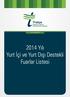 Trakya Kalkınma Ajansı. www.trakyaka.org.tr. 2014 Yılı Yurt İçi ve Yurt Dışı Destekli Fuarlar Listesi