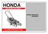 HONDA ÇİM BİÇME MAKİNESİ HONDA HRG415C3 HRG465C3 KULLANMA VE BAKIM EL KİTABI