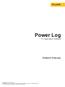 Power Log. Kullan m K lavuzu. PC Application Software