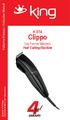 Clippo K 074. Saç Kesme Makinesi Hair Cutting Machine. Saç Kesme Makinesi / Hair Cutting Machine Kullanma Kılavuzu / Instruction Manual