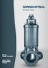 SEPINDUSTRIAL. Pis Su Dalgýç Pompalar. Waste Water Submersible Pumps. GDP Serisi / Series
