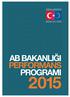 AB BAKANLIĞI PERFORMANS PROGRAMI