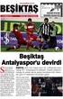 Siyah-beyazlılar, Beşiktaş Antalyaspor'u devirdi