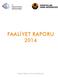 FAALİYET RAPORU 2014