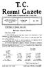 T.C. Resmî Gazete. Kuruluş Tarihi: (7 Teşrinievvel 1336)-7 Ekim 1920. 22 Nisan 1985 PAZARTESİ. Bakanlar Kurulu Kararı