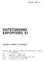 OUTSTANDING EXPORTERS '91 ISTANBUL CHAMBER OF COMMERCE