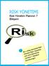 RİSK YÖNETİMİ. Risk Yönetim Planının 7 Bileşeni