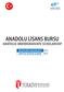 ANADOLU LİSANS BURSU ANATOLIA UNDERGRADUATE SCHOLARSHIP BAŞVURU KILAVUZU APPLICATION GUIDE SCHOLARSHIPS