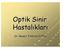 Optik Sinir Hastalıklar. kları. Dr. Rengin YıldY