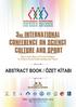 24-26 May 2014 3 rd International Conference on Science Culture and Sport