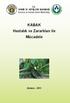 T.C. TARIM VE KÖYİŞLERİ BAKANLIĞI Koruma ve Kontrol Genel Müdürlüğü. KABAK Hastalık ve Zararlıları ile Mücadele