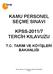 KAMU PERSONEL SEÇME SINAVI KPSS-2011/7 TERCİH KILAVUZU