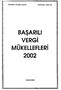 istanbul TiCARET ODASI YAYlN NO.: 2003-45 BAŞARILI VERGI MUKELLEFLERI KASIM 2003