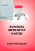 EVRENSEL MEDENİYET PARTİSİ PROGRAMI