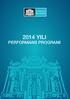 2014 YILI PERFORMANS PROGRAMI