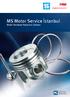 MS Motor Service İstanbul Motor Yenileme Pazarının Uzmanı