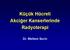 Küçük Hücreli Akciğer Kanserlerinde Radyoterapi. Dr. Meltem Serin