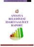 AMASYA BELEDİYESİ İDARİ FAALİYET RAPORU