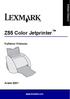 Z55 Color Jetprinter. Kullanıcı Kılavuzu. Aralık 2001. www.lexmark.com