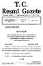 T.C. Resmî Gazete. Kuruluş Tarihi : ( 7 Teşrinievvel 1336 ) 7 Ekim 1920. 12 Mayıs 1989 CUMA KANUNLAR. Başbakanlık Devlet Planlama Teşkilatı ile