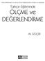 Türkçe Eğitiminde ÖLÇME ve DEĞERLENDİRME