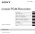 Linear PCM Recorder PCM-M10